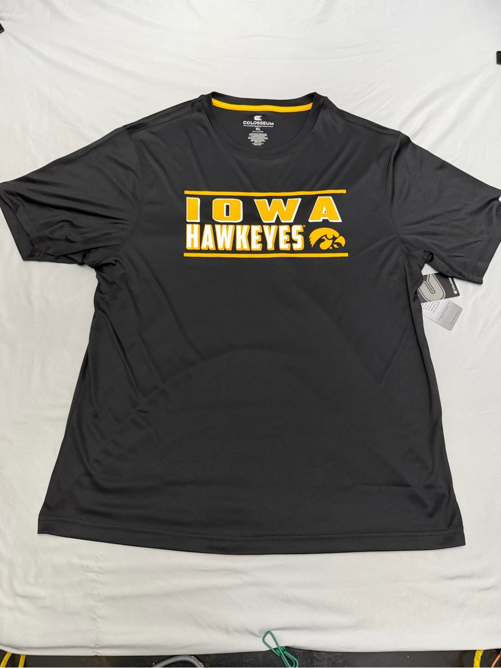 Colosseum Black & Gold Iowa Hawkeyes Short-Sleeve Tee